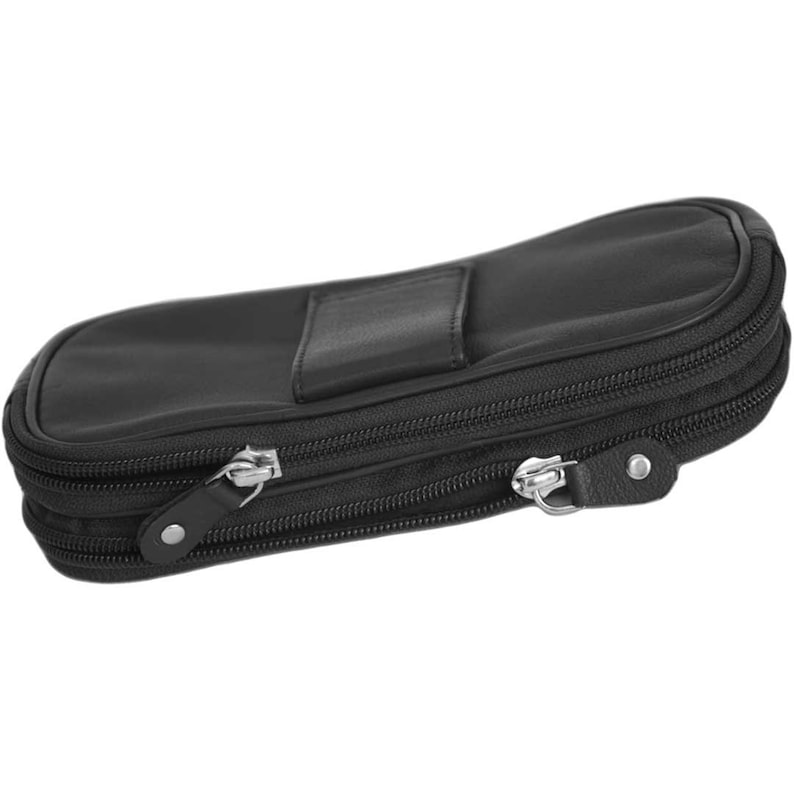 Dual Eyeglass Case With Belt Loop Soft Leather Case Double Etsy