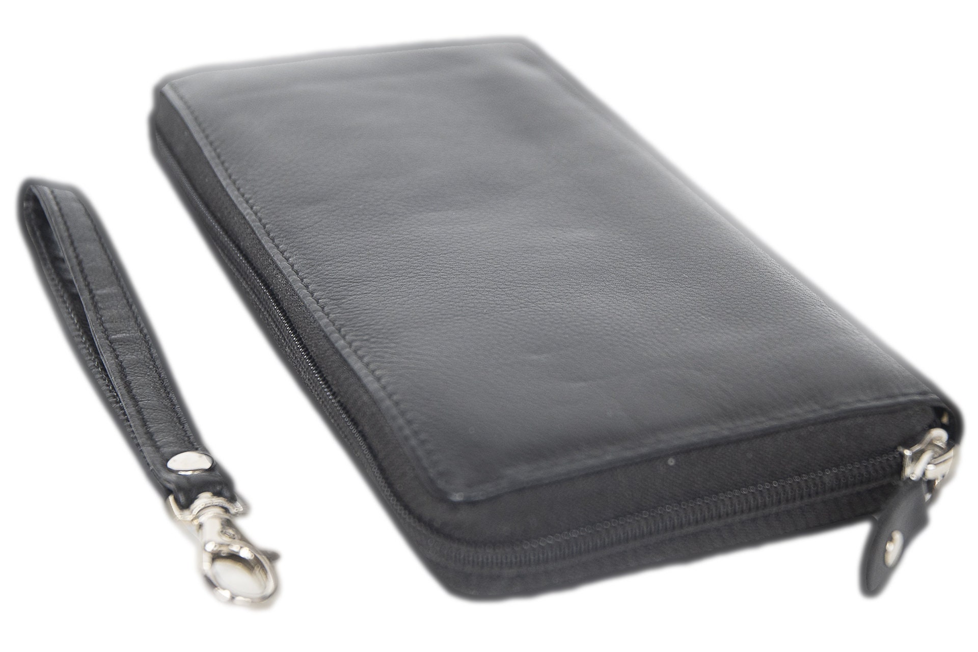 Zip-Around Women's Wallet Soft Leather Wallet Slim | Etsy