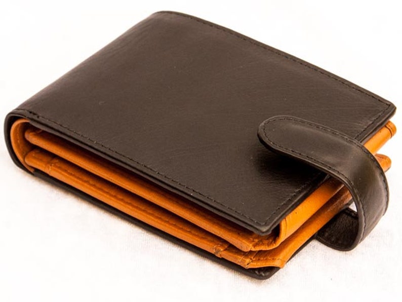 MENS 4 Fold Wallet 20 Card Slots Leather Wallet With Coin Etsy Australia