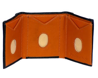 Slide-Out Leather Trifold Wallet | Slim | RFID Blocking