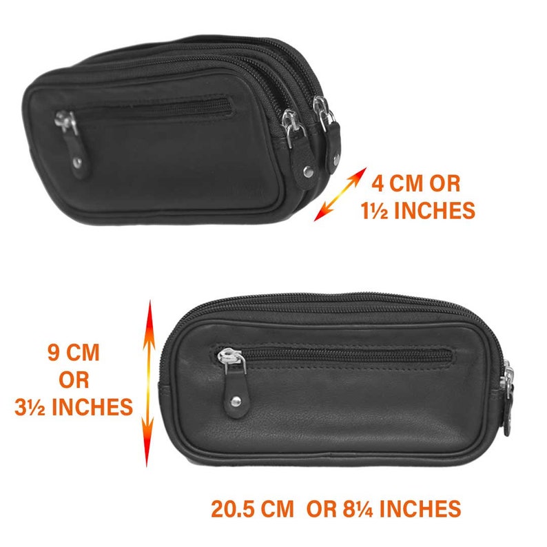 Dual Eyeglass Case With Belt Loop Soft Leather Case Double Etsy