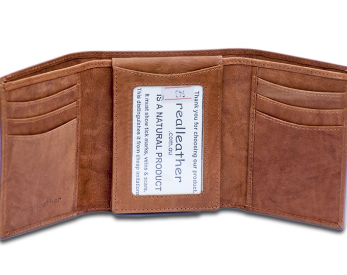 Portafoglio In Pelle Uomo Con RFID Blocker - Multi Carta E Finestra ID - Elegante