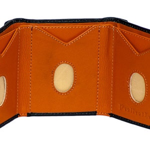 Thumbs Up Wallet! Slide Out Real Leather Trifold Wallet for easy access, security and comfort, Slim Trifold wallet, Trendy Light Wallet,