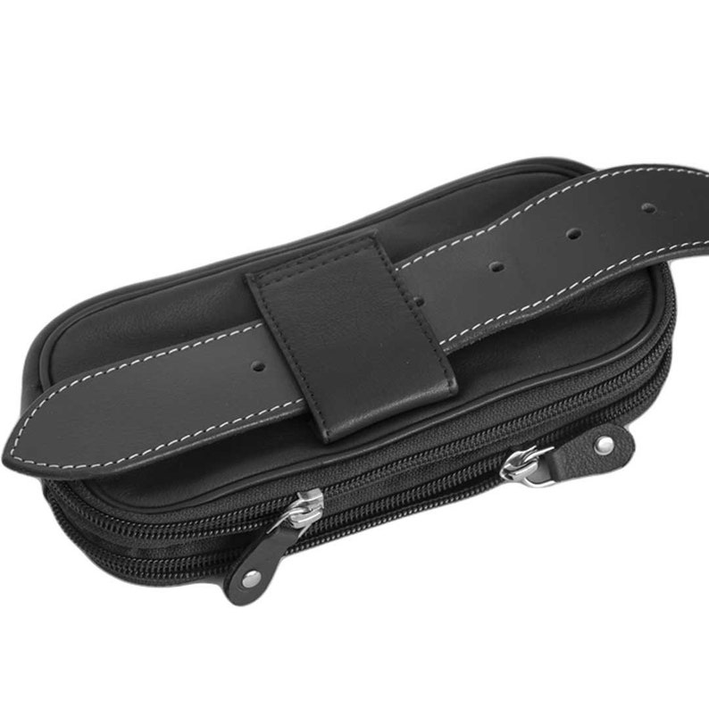 Dual Eyeglass Case With Belt Loop Soft Leather Case Double Etsy