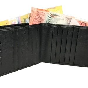 Herren Geldbörse | Schmale Geldbörse Leder | Dünne Bi-Fold Geldbörse für Männer | Vordertasche Brieftasche | Luxus Leder Geldbörsen | Minimalistische Geldbörse |