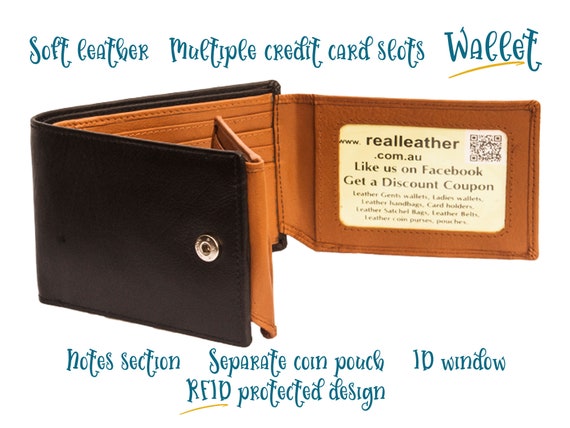 MENS 4 Fold Wallet 20 Card Slots Wallet With Coin Purse - Etsy
