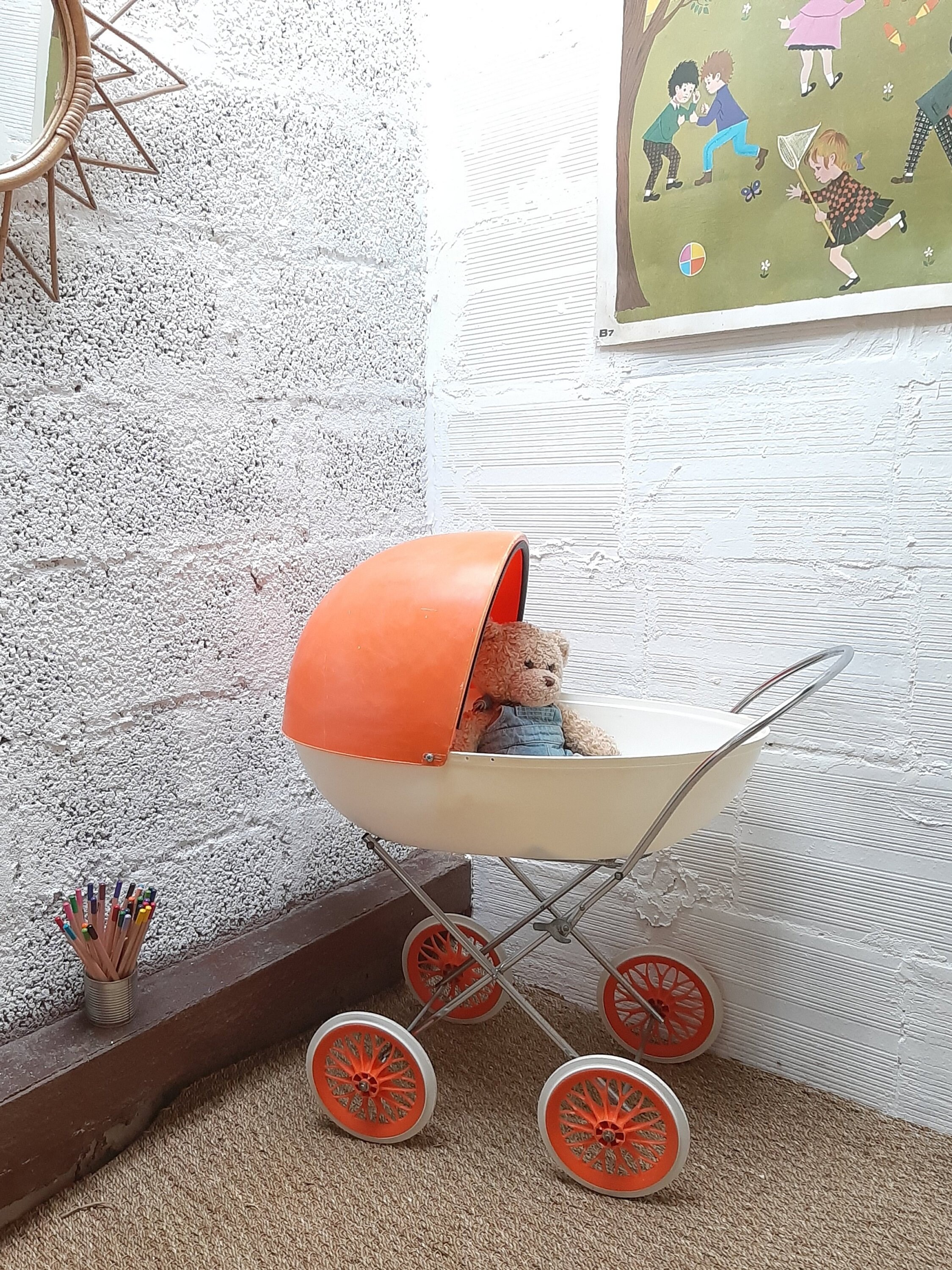 egg dolls pram