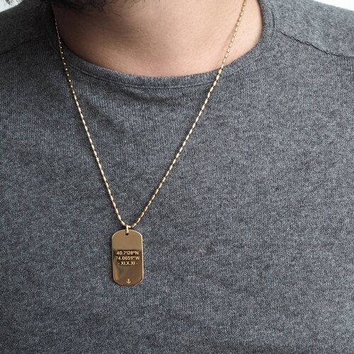 Personalized Dog Tag Necklace Custom 