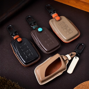 Men’s Leather Lexus Key Holder by KSL MADE, Custom Colors Fits Lx1-Lx3 Models, Car Guy Gift