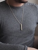 Personalized Bar necklace for men/ Father's Day gift / Family necklace / Valentine's day gift for him - KN01 