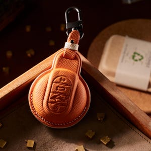 Mini Cooper Key Case, Handcrated Leather Key Fob Cover For Mini Cooper One Countryman Clubman 3 Door 5 Door, Mini Cooper Accessories