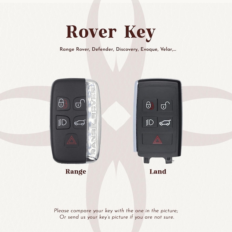 Range Rover Key Fob for Defender, Velar, Evoque, ... Land Rover 5 ...