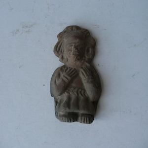 Vintage Handmade South American Clay Figurine Aztec Mayan Style