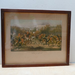 Antiker Druck &quot;To the Gentlemen of the Hampshire Hunt&quot; von CB Spalding und C Moody the Printer Dieser Druck ist respektvoll beschriftet