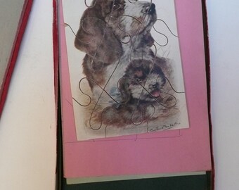 Puzzle ancien Germaine Bouret . Jouet Vera. Ces bas de soir, quelle camelote - Jeux & Jouets