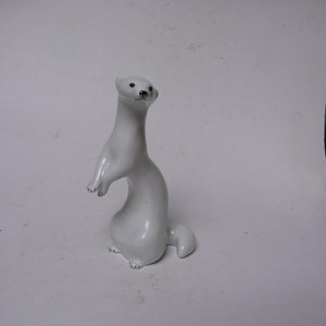 【希少】ロモノーソフ Lomonosov USSR オコジョ ペア ヴィンテージ Charming Vintage Russian Lomonosov Porcelain Factory LFZ Weasel