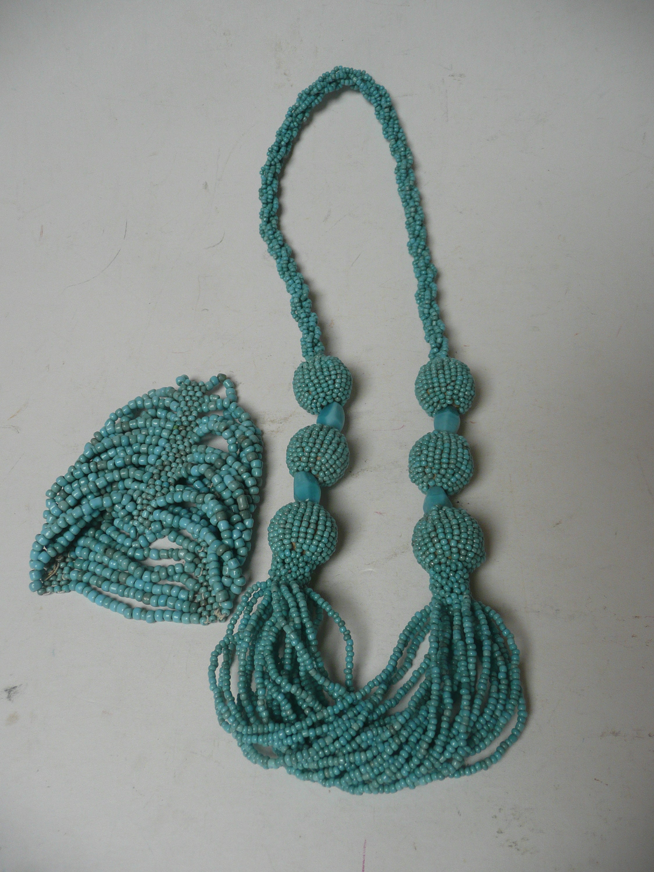 ターコイズ ハンドメイド ヴィンテージ ネックレス＆ブレスレット