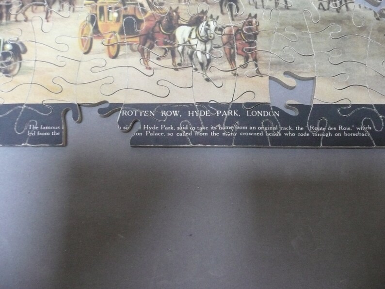 Vintage Chad Valley Interlocking Jigsaw Puzzle No 2195 Rotten Etsy