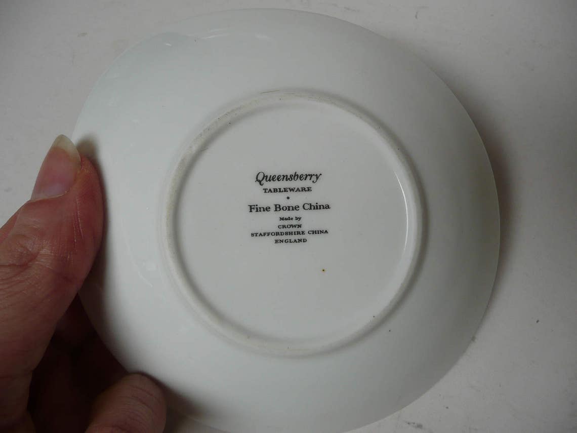 Vintage Pindish by Queensberry Tableware Made by Staffordshire Etsy