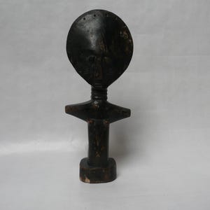 Old African Tribal Art Sculpture Female Figure Akuaba Fanti Asante People Wood and Stain