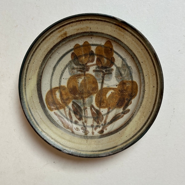 Vintage Studio Pottery Plate by Frank Hamer Platter Hand Made Marked