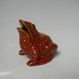 Ultimate Mr Toad Vintage ceramiche italiane 3758 Rana Salvadanaio in maiolica smaltata