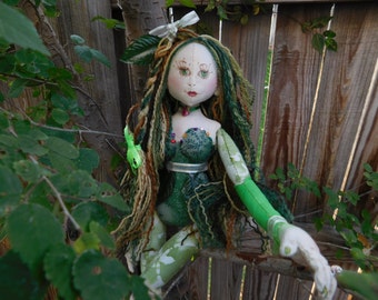 Ooak Art Handmade Articulated Tree Fairy Doll