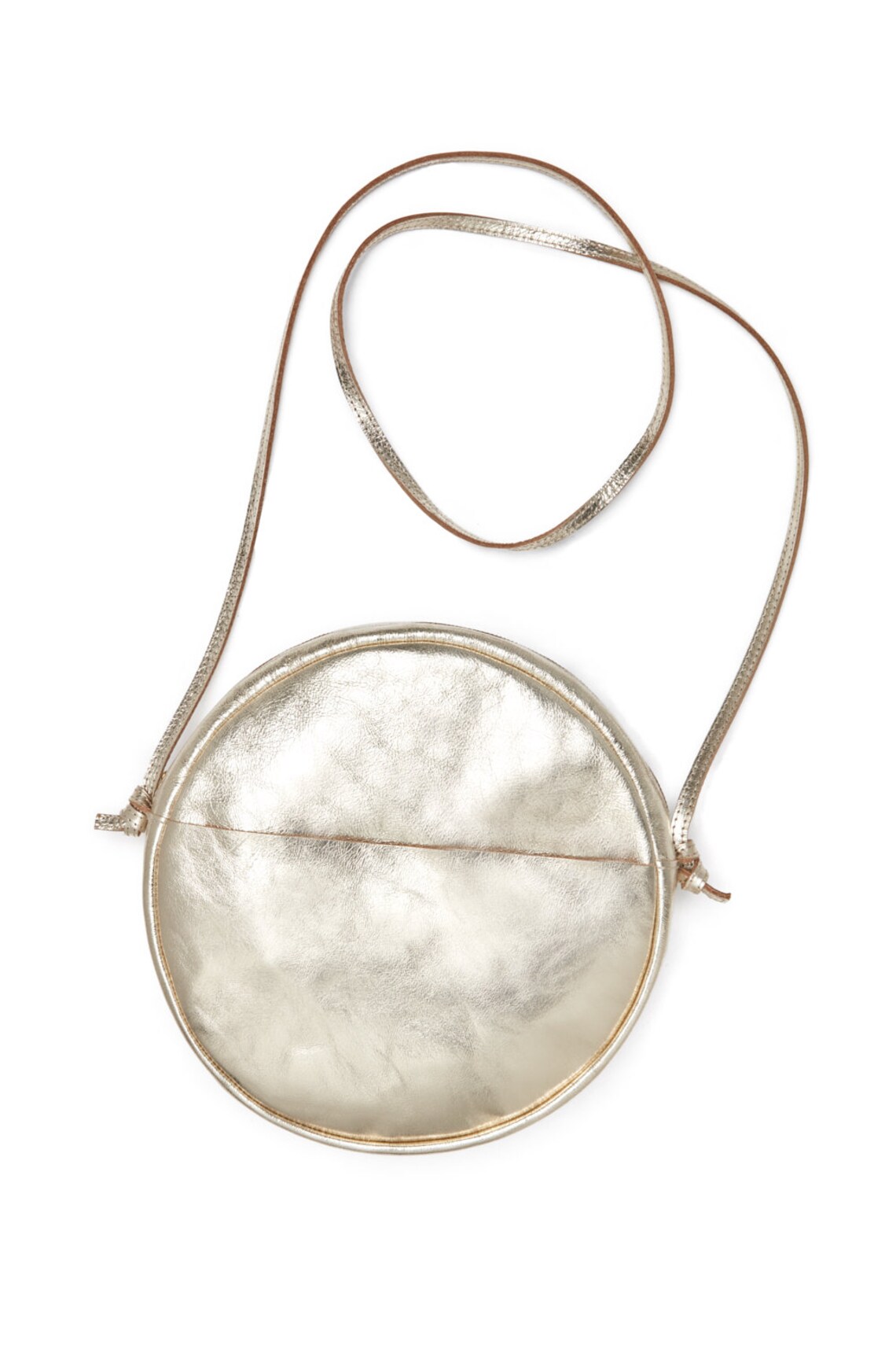 Round shoulder bag Leatherbag Moonbag Halfmoonbag Handbag | Etsy