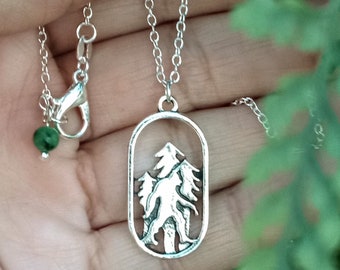 Bigfoot Necklace, Sasquatch Pendant, Yeti Pendant, Sasquatch Necklace, Sasquatch Jewelry, Cryptid Jewelry, Bigfoot Jewelry, Yeti Run Jewelry