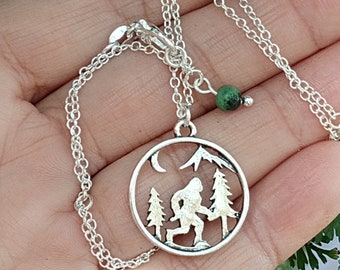 Bigfoot Pendant, Cryptid Jewelry, Sasquatch Pendant, Yeti Jewelry,  Sasquatch Necklace, Yeti Necklace, Cryptid Necklace, Bigfoot Necklace