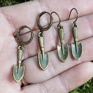 Trowel Earrings, Archaeology Trowel Earrings, Archaeology Jewelry, Garden Tool Earrings image 3