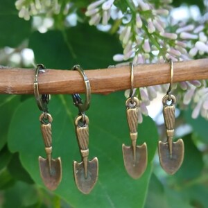 Trowel Earrings, Archaeology Trowel Earrings, Archaeology Jewelry, Garden Tool Earrings image 7