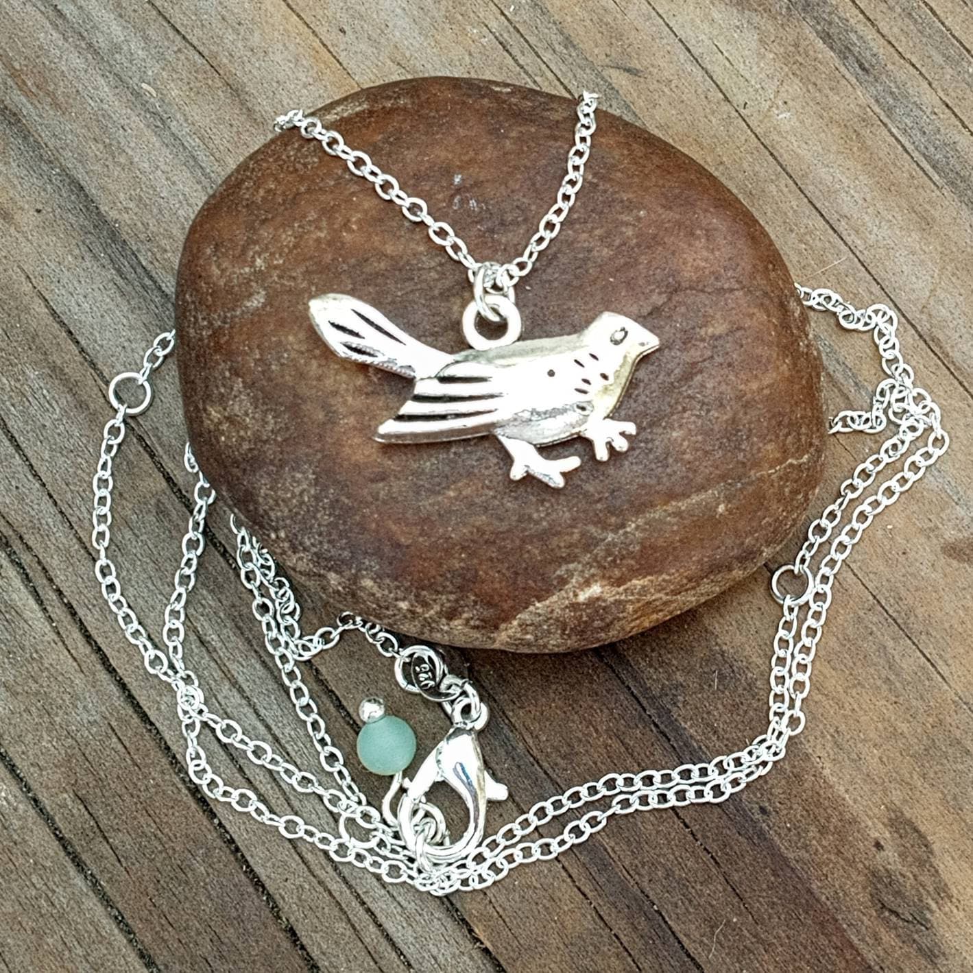 Collier Pie En Argent Sterling 925 - Bijou Nature & Oiseau - Cadeau Pour Amoureux Des Oiseaux