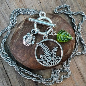 Fern Pendant, Fern Leaf Jewelry, Woodland Necklace, Botanical Pendant, Fern Lover Gift, Woodsy Fern Necklace, Botanist Gift