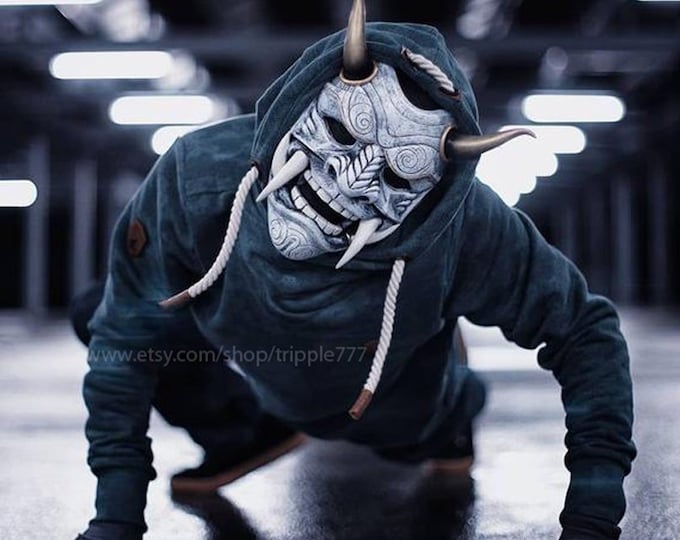Samurai Assassin Demon Oni BB Gun Airsoft Mask, Halloween Costume ...