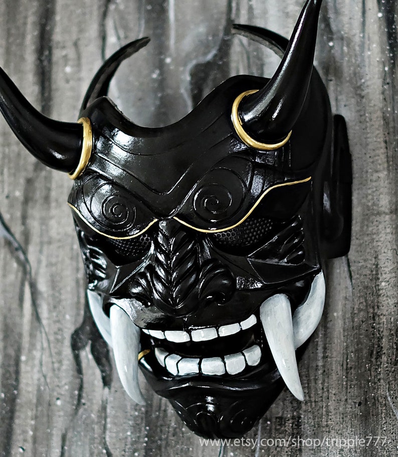 Samurai Assassin Demon Oni BB Gun Airsoft Mask Halloween Etsy