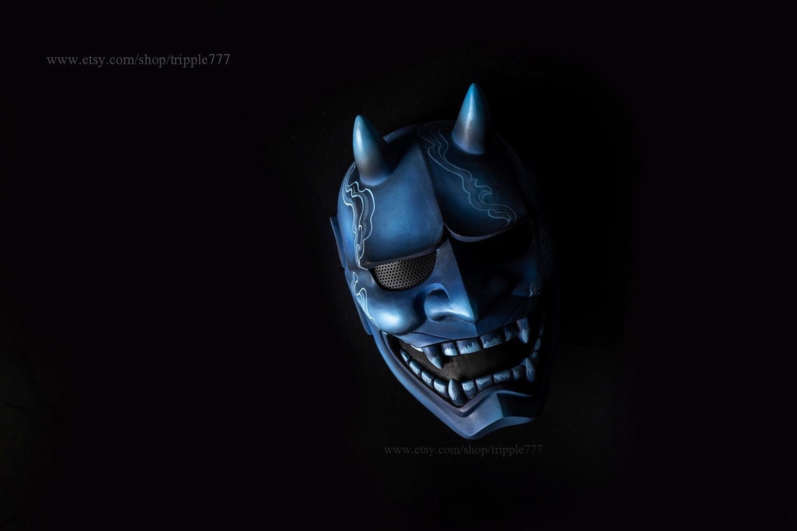 Japanese hannya airsoft mask samurai oni kabuki noh évil