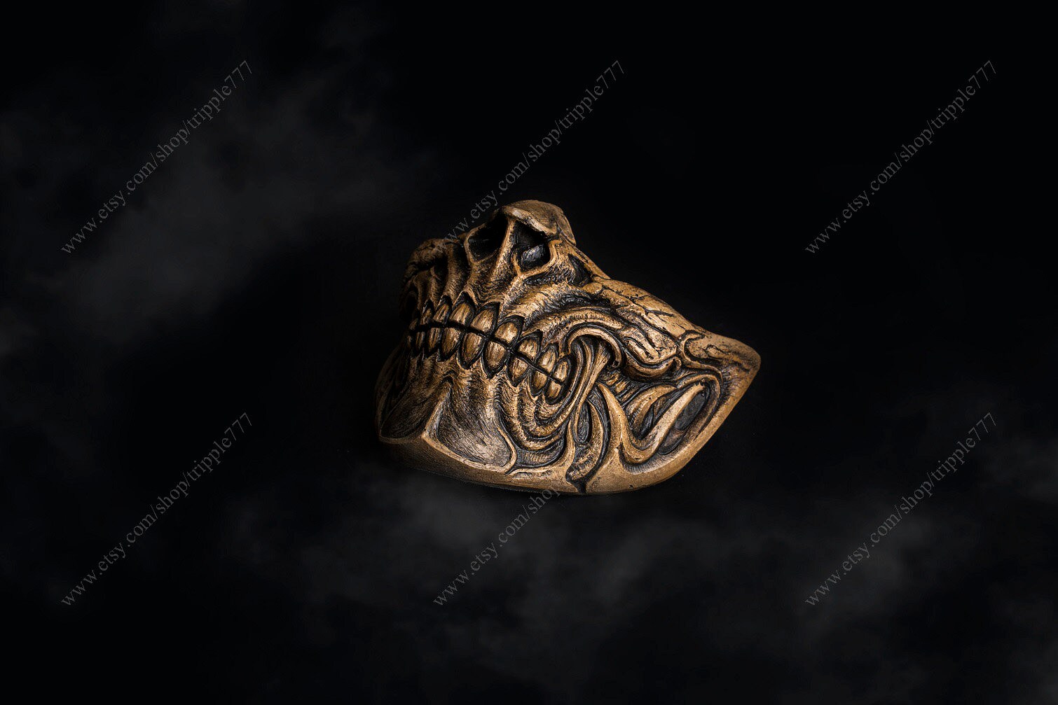 Samurai Skull Airsoft Mask for Motorcycle Rider Paintball