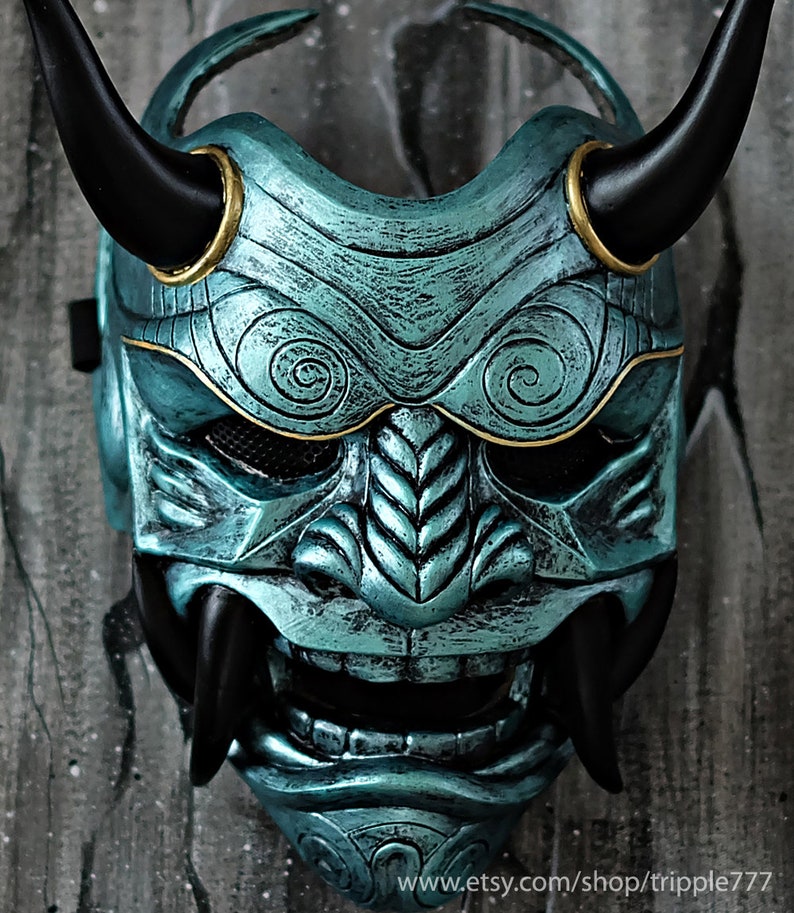 Samurai Assassin Demon Oni BB Gun Airsoft Mask Halloween Etsy