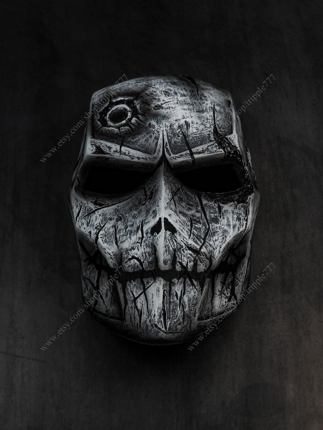 Airsoft Mask Skull, Full Face Protective Mask, Handpainted