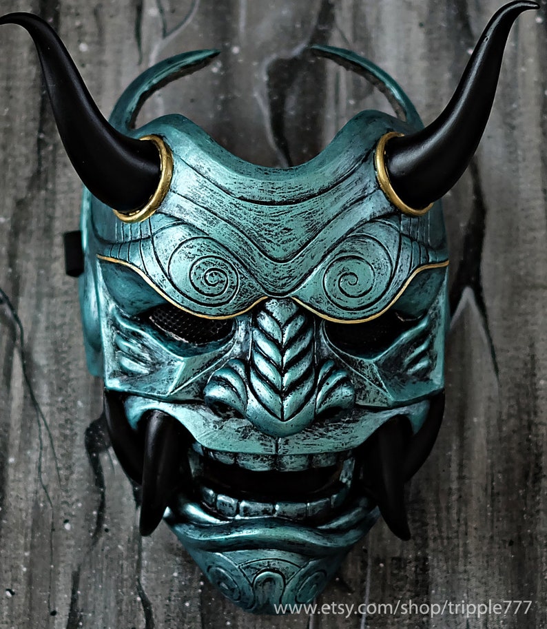 Cool Badass Face Masquerade Mask for Men Samurai Assassin Etsy
