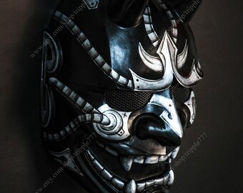 Japanese Hannya Airsoft Mask Samurai Oni Kabuki Noh Evil Japanese Hannya Airsoft Mask Samurai Oni Kabuki Noh Evil