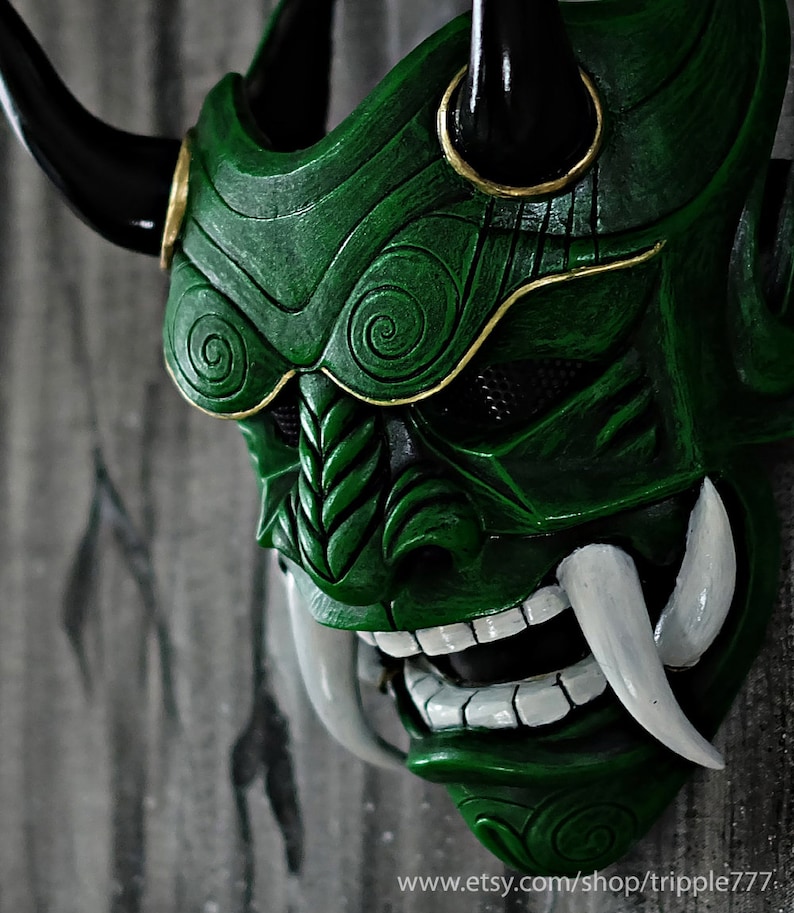 Samurai Assassin Demon Oni BB Gun Airsoft Mask Halloween Etsy