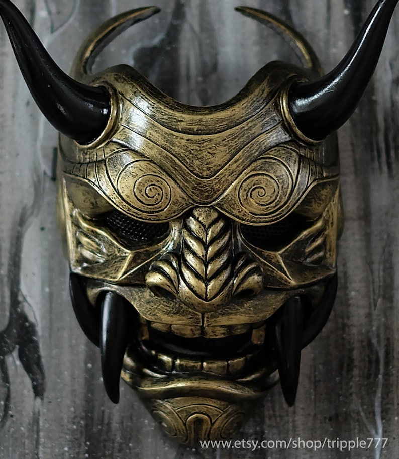 Cool Badass Face Masquerade Mask for Men Samurai Assassin Etsy