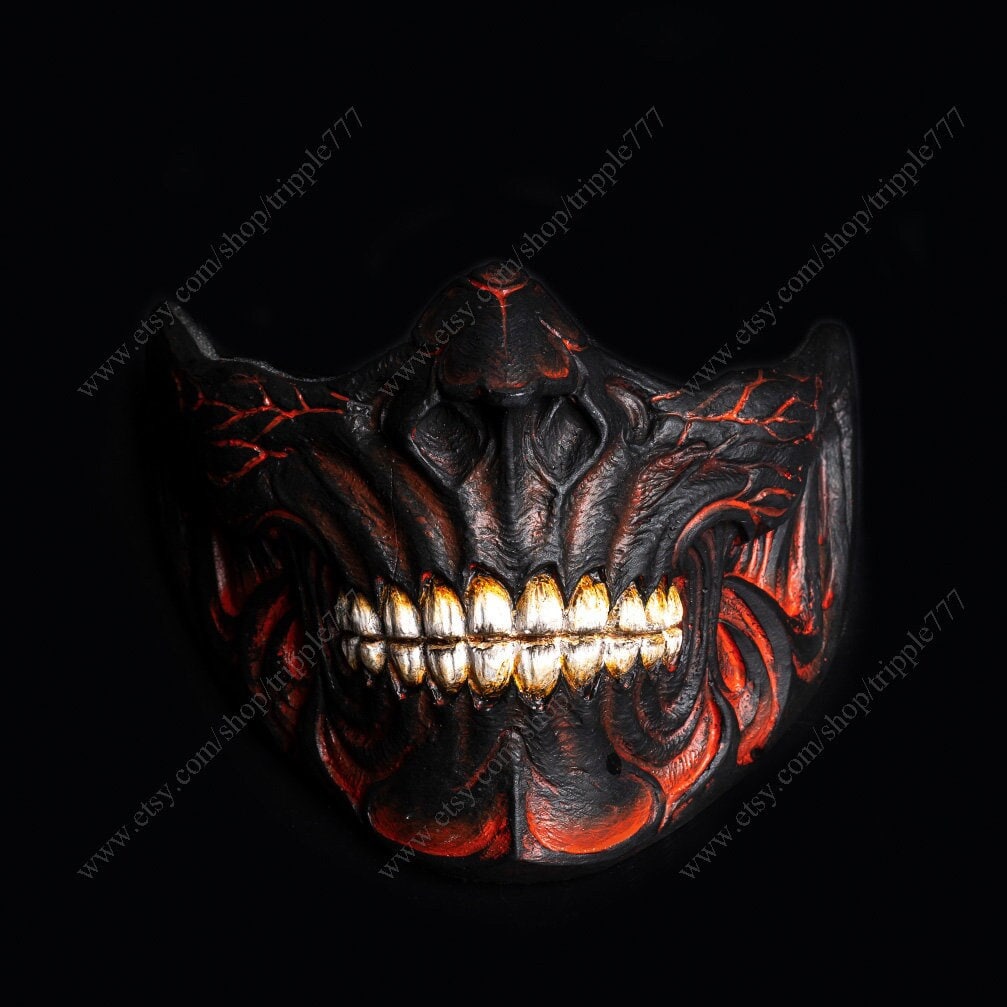Samurai Skull Etsy