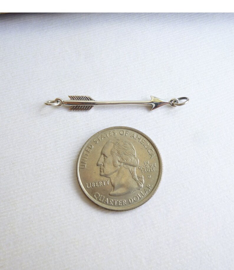 1 Piece Festoon Link Sterling Silver Arrow Connector