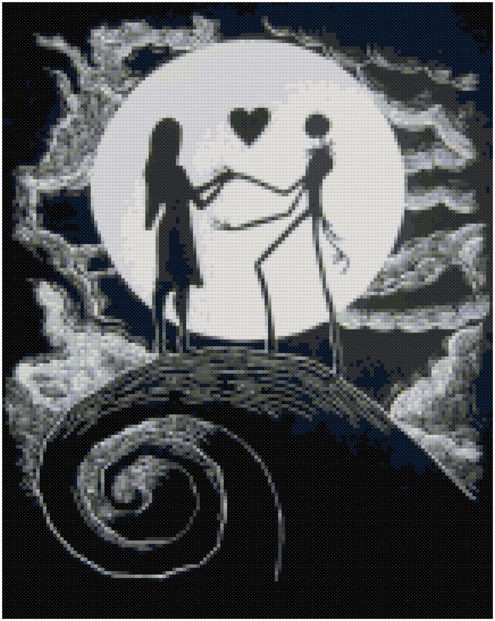 Jack and Sally Cross Stitch Pattern - Etsy