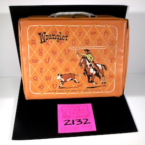 1970's Alladin/ Wrangler Western- Style Vinyl Lunchbox