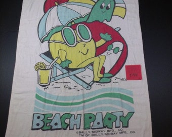 1990's Midway/Bally-"PacMan Beach Party"Beach Towel