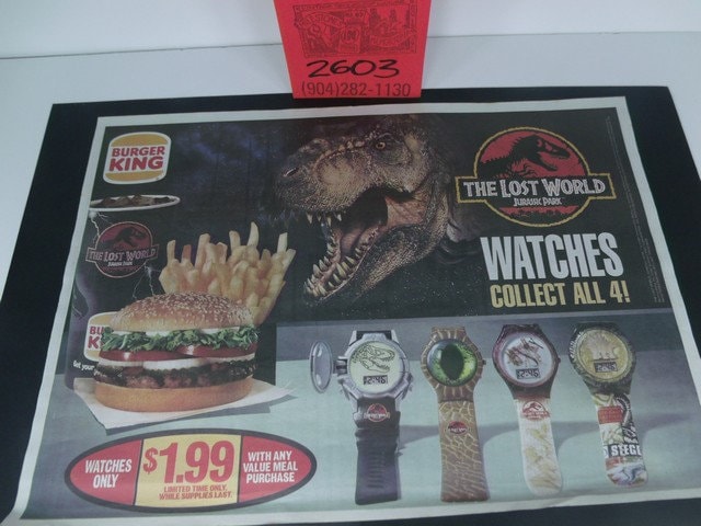 Jurassic park watch burger king sale
